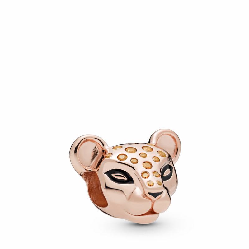 Pandora Rose™ Sparkling Lion Princess Charm Black Egypt OQ6189073